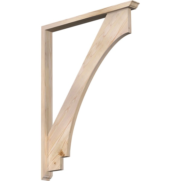 Ekena Millwork Imperial Traditional Smooth Bracket w/ Offset Brace, Douglas Fir, 3 1/2"W x 36"D x 48"H BKT0402X36X48IMP01SDF - main